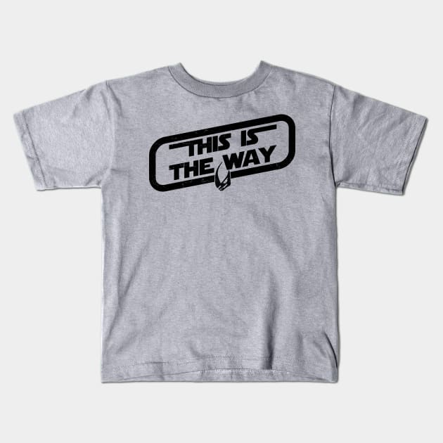 This Is The Way Kids T-Shirt by WibblyWobbly